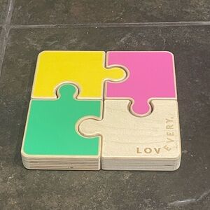 LOVEVERY Chunky Wooden Jigsaw Puzzle Baby/Toddler Toy